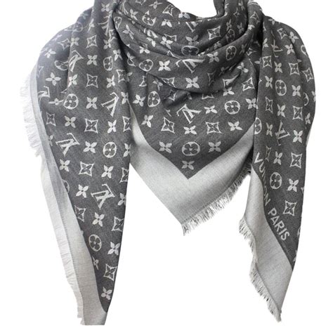 lv monogram scarf|louis vuitton logo scarf.